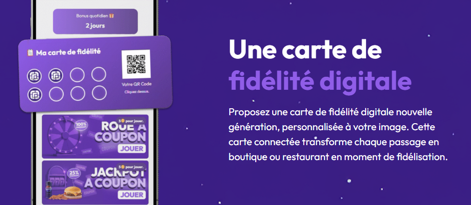 Carte de fidélité digitale personnalisable avec Fiplink